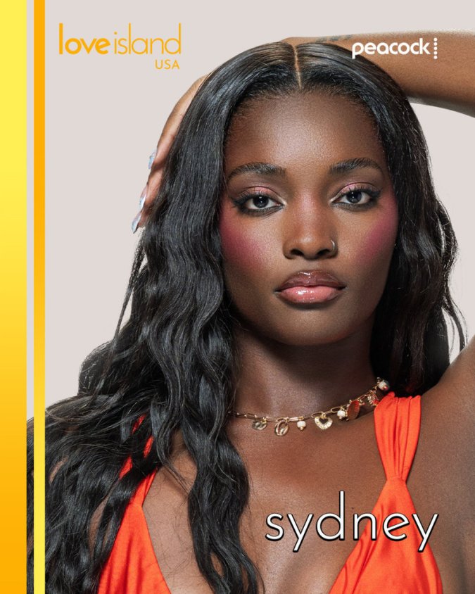 LOVE ISLAND USA -- Episode 817 -- Pictured: Sherleaz "Sydney" Eugene -- (Photo by: Trae Patton/Peacock)