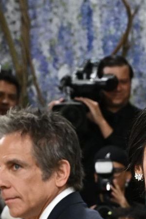 Title: 2026 MET Museum Costume Institute Benefit Gala Image ID: 26125008011118 Article: Ana Amelia Batlle Cabral, left, and Marcello Hernández arrive at The Metropolitan Museum of Art's Costume Institute benefit gala celebrating the opening of the "Costume Art" exhibition on Monday, May 4, 2026, in New York. (Photo by Evan Agostini/Invision/AP)
