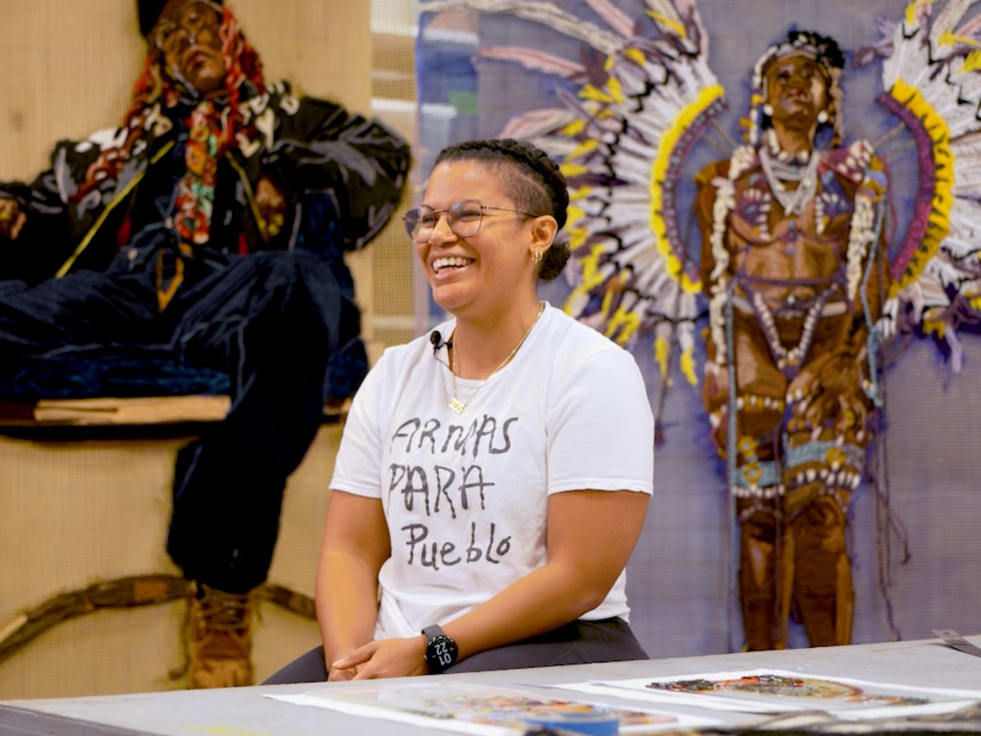 Meet Kandy G. Lopez, the Dominican Turning Yarn Into Larger-Than-Life Portraits