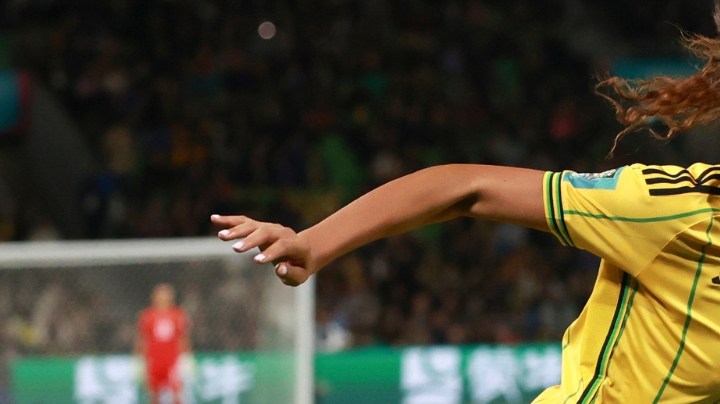 Title: WWCup Jamaica Brazil Soccer Image ID: 23214423145561 Article: Brazil's Marta, right, compete for controls the ball with Jamaica's Tiernny Wiltshire during the Women's World Cup Group F soccer match between Jamaica and Brazil in Melbourne, Australia, Wednesday, Aug. 2, 2023. (AP Photo/Hamish Blair)