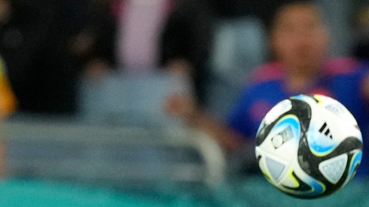 Colombia's Linda Caicedo kicks the ball during the Women's World Cup quarterfinal soccer match between England and Colombia at Stadium Australia in Sydney, Australia, Saturday, Aug. 12, 2023. (AP Photo/Mark Baker)